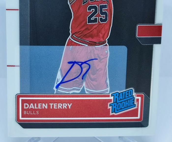 2022-23 Panini Donruss Optic Rated Rookie AU on Card Dalen Terry Bulls #232