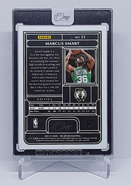 2022-23 Panini One And One Marcus Smart Boston Celtics 28/99 #22
