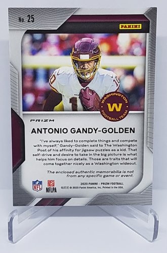 2020 Panini Prizm Premier RC Antonio Gandy-Golden Washingto