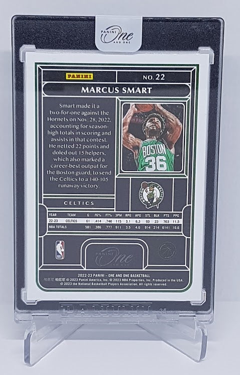 2022-23 Panini One And One Marcus Smart Boston Celtics 28/99 #22