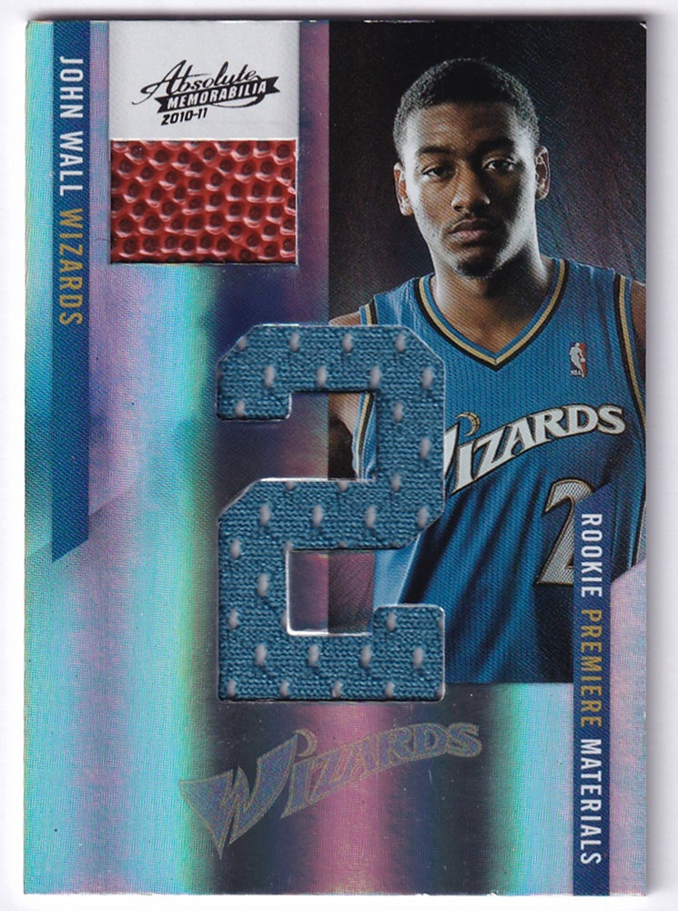 2010-11 Panini Absolute Memorabilia RC John Wall Washington Wizards 04/25 #151