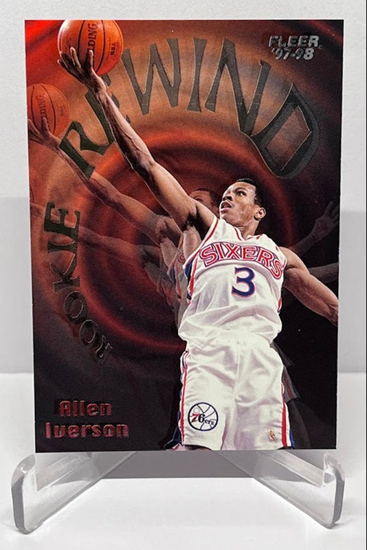 1997-98 Fleer Rookie Rewind Allen Iverson Philadelphia 76ers #5