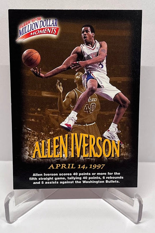 1997-98 Fleer Million Dollar Moments Allen Iverson 76ers #13