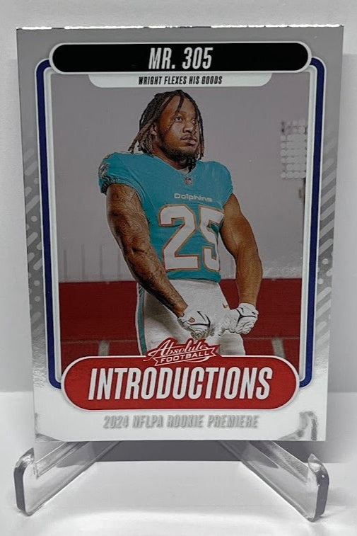 2024 Panini Absolute Introductions Jaylen Wright Miami Dolphins #I-JWT *3