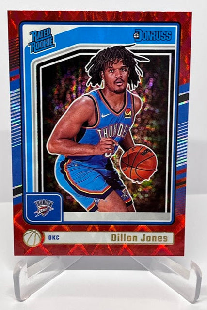 2024-25 Panini Donruss Red Rated Rookie Dillon Jones OKC Thunder #250 *6