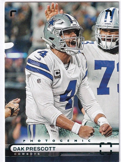 2022 Panini Chronicles Photogenic Teal Dak Prescott Cowboys