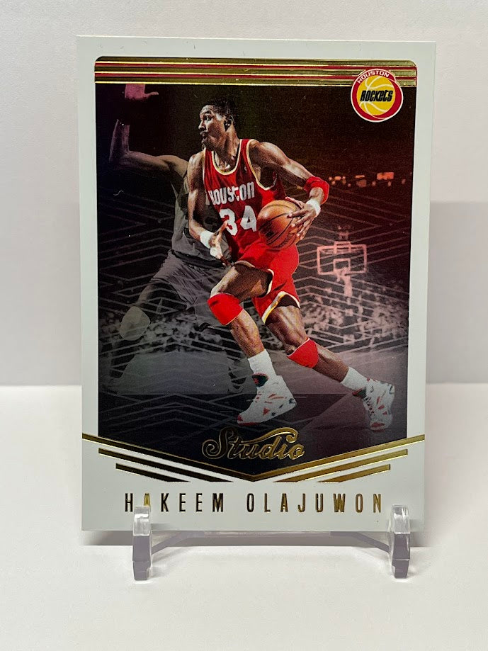 2016-17 Panini Studio Hakeem Olajuwon Houston Rockets #70