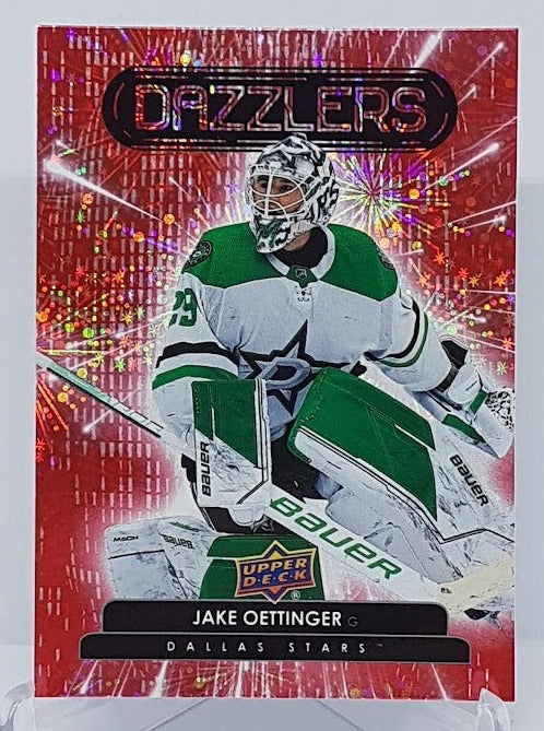 2022-23 Upper Deck Dazzlers Red Jake Oettinger Stars