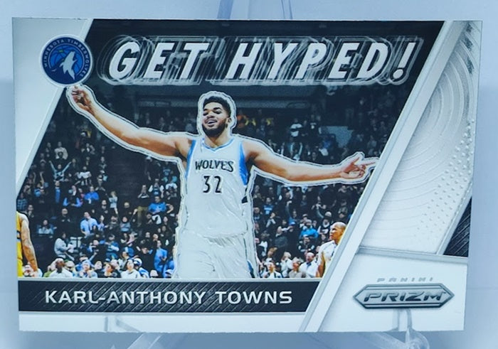 2017-18 Panini Prizm Get Hyped Karl-Anthony Towns Minnesota