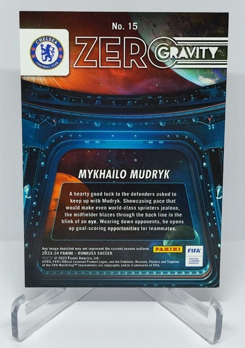 2023-24 Panini Donruss FIFA Zero Gravity Mykhailo Mudryk Chelsea #15