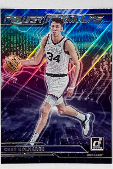2022 Panini Chronicles Donruss Formulas Chet Holmgren Gonzaga
