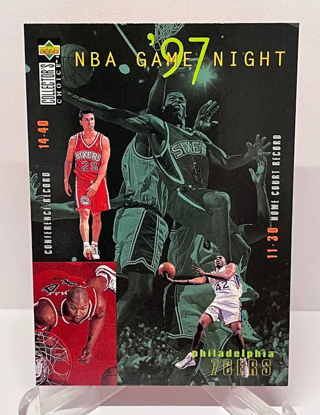 1997 Upper Deck Collectors Choice Game Night Allen Iverson 76ers #175