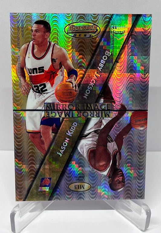 1997-98 Bowman's Best Mirror Image Atomic Refractor Allen Iverson Jason Kidd M13