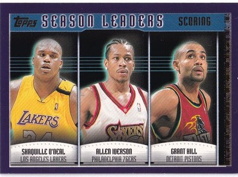 2000 Topps Season Leader Allen Iverson O'Neal Hill #150