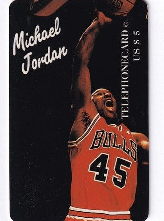 Michael Jordan Chicago Bulls Telephonecard US 5 $ Limited 1792 of 2000