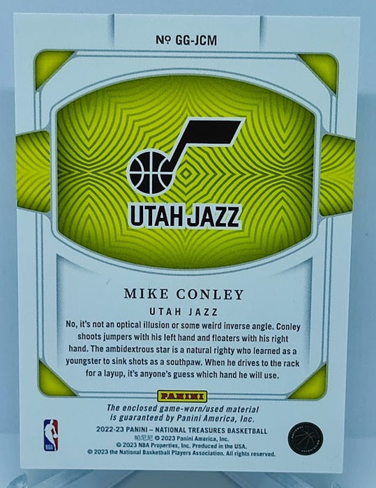 2022-23 Panini National Treasures Game Gear Mike Conley Utah 05/99