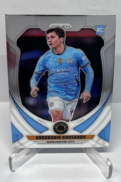 2025 Panini Prizm FIFA Club World Cup RC Abdukodir Khusanov Manchester #141