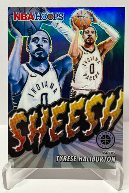 2023-24 Panini Hoops Premium Prizm SHEESH Tyrese Haliburton Pacers #9