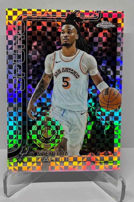 2025-26 Topps Chrome All Rookie Team X-Fractor Stephon Castle #228