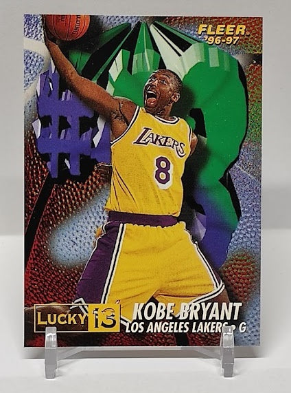 1996-97 Fleer Lucky 13 RC Kobe Bryant Los Angeles Lakers *2