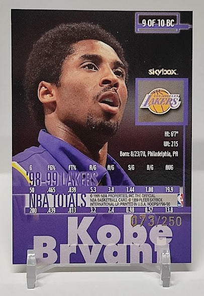 1999-00 Fleer Hoops International Kobe Bryant Lakers 073/250 *2