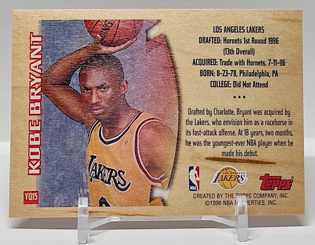 1996-97 Topps Youthquake RC Kobe Bryant Lakers *2