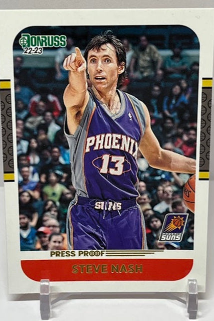 2022-23 Panini Donruss Press Proof Gold Steve Nash Suns #21