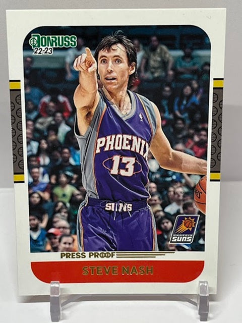 2022-23 Panini Donruss Press Proof Gold Steve Nash Suns #21