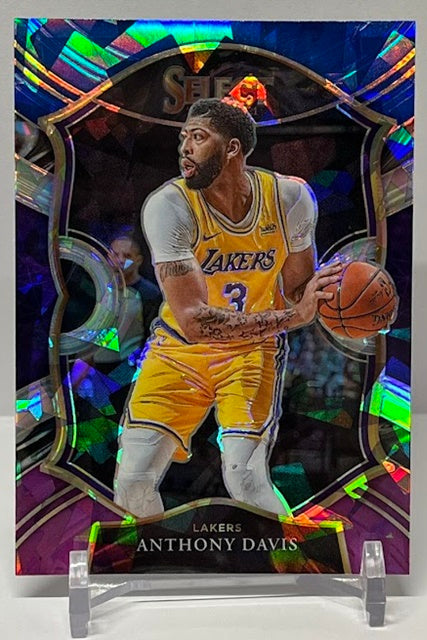 2020-21 Panini Select Cracked Ice Prizm Anthony Davis Lakers #45