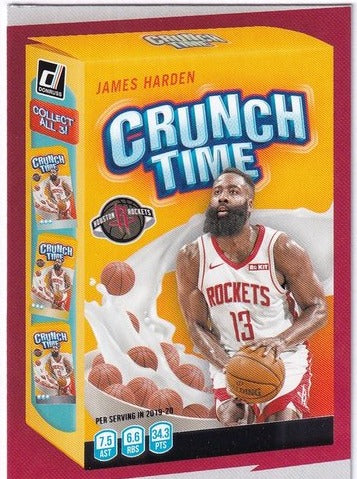 2020-21 Panini Donruss Crunch Time James Harden Rockets #2