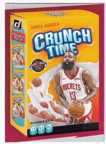 2020-21 Panini Donruss Crunch Time James Harden Rockets #2