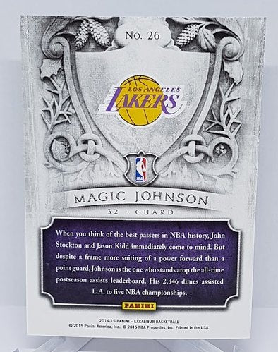 2014-15 Panini Excalibur Nobility Magic Johnson Lakers #26