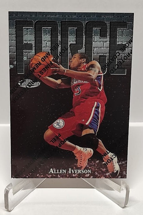 1997 Topps Finest Force Allen Iverson Philadelphia 76ers #143