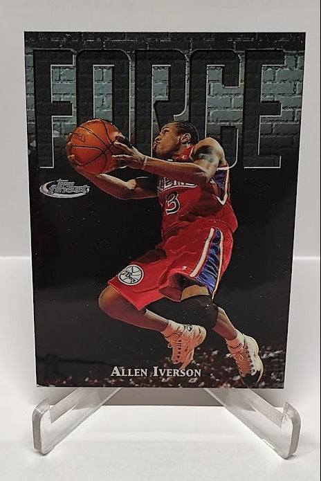 1997 Topps Finest Force Allen Iverson Philadelphia 76ers #143 B