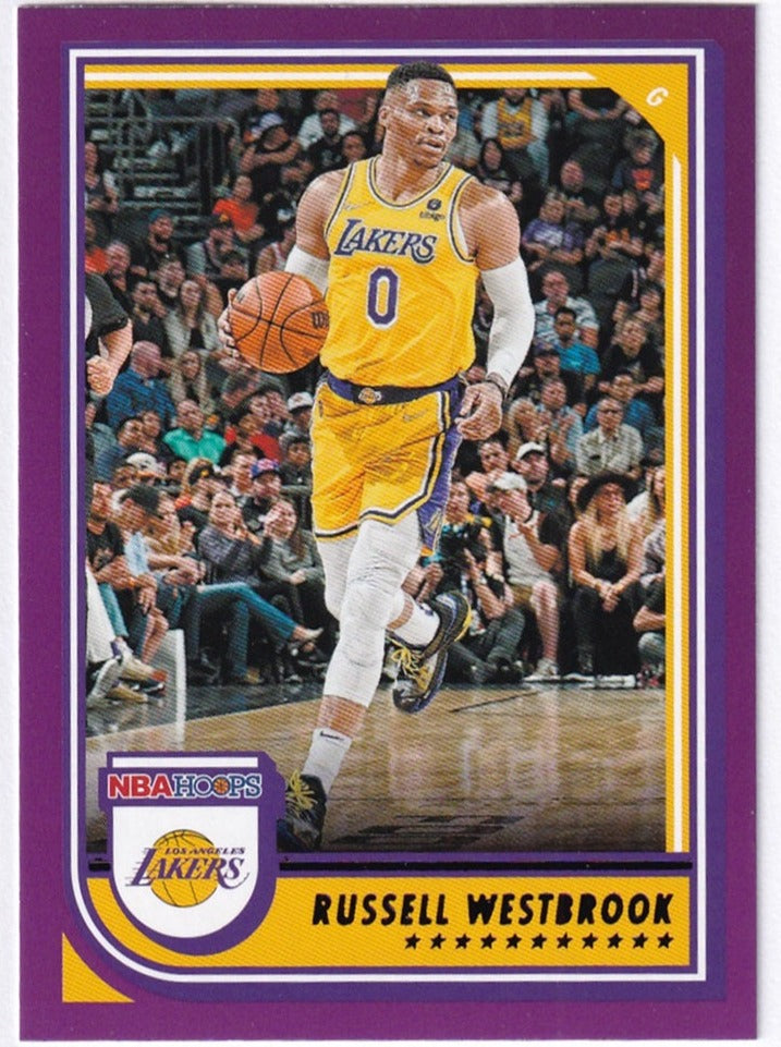 2022-23 Panini Hoops Purple Russell Westbrook Lakers #172