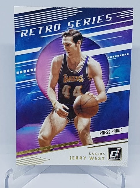 2020-21 Panini Donruss Retro Series Gold Press Proof Jerry West #9