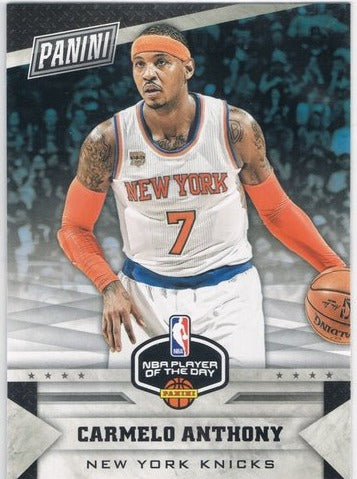 2017 Panini Player of the Day Carmelo Anthony Knicks #23