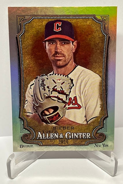 2024 Topps Allen & Ginter Shane Bieber Cleveland #341