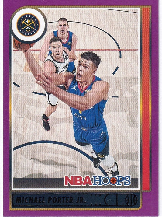 2021-22 Panini Hoops Purple Michael Porter Nuggets #21