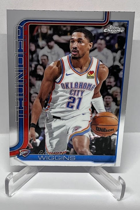 2025-26 Topps Chrome Aaron Wiggins Oklahoma City Thunder #196