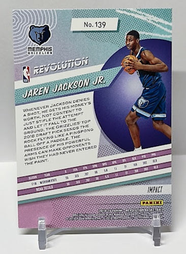 2018-19 Panini Revolution Impact RC Jaren Jackson jr Memphis #139