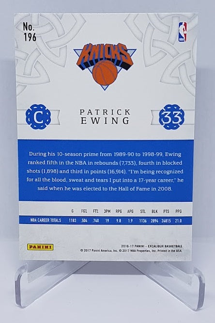 2016-17 Panini Excalibur Count Patrick Ewing New York Knicks #196