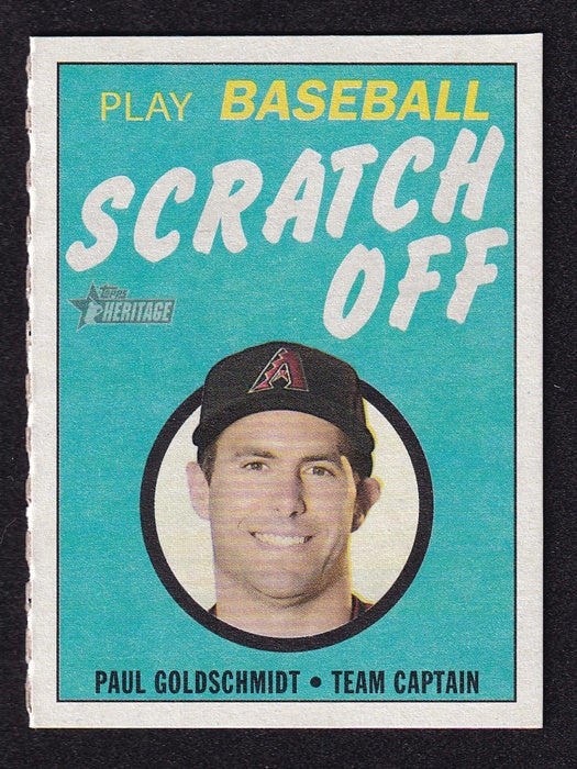 2019 Topps Heritage Scratch Off Paul Goldschmidt