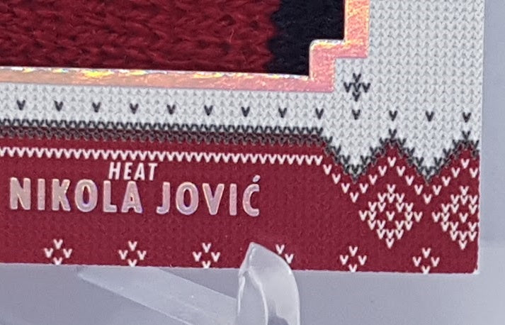 2022-23 Panini Hoops Winter Rookie Sweaters Nikola Jovic Heat
