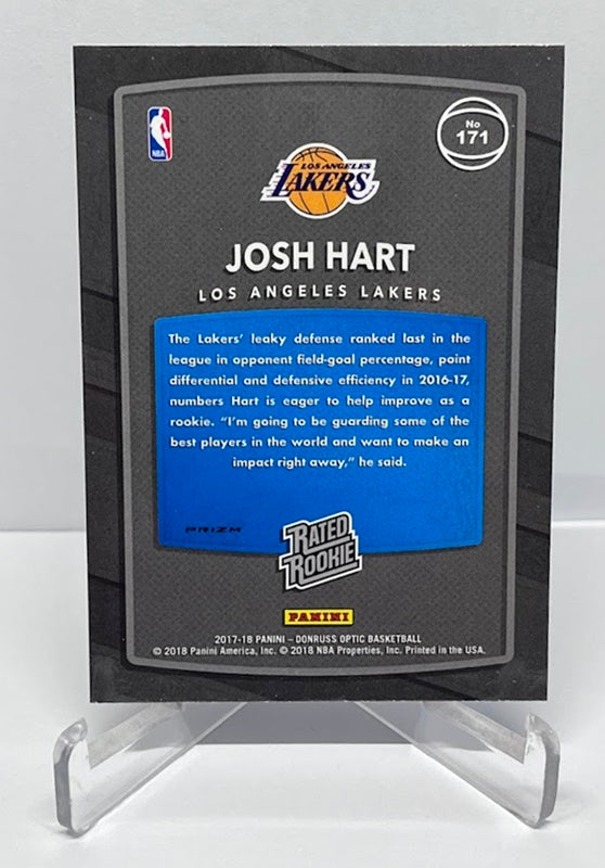 2017-18 Panini Donruss Optic Purple Rated Rookie Josh Hart Lakers #171