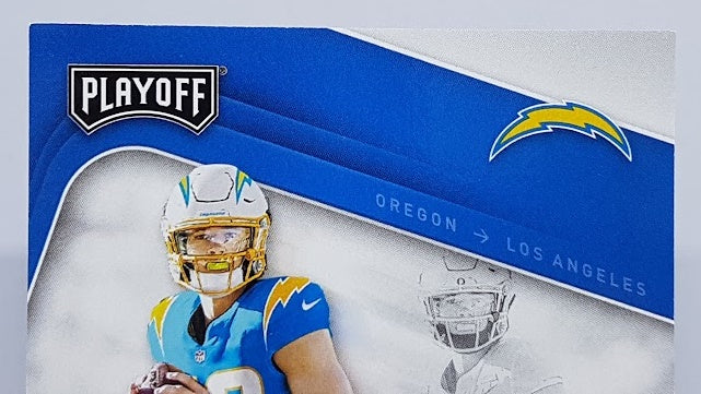 2020 Panini Playoff Turning Pro Jersey Justin Herbert  Chargers Rookie
