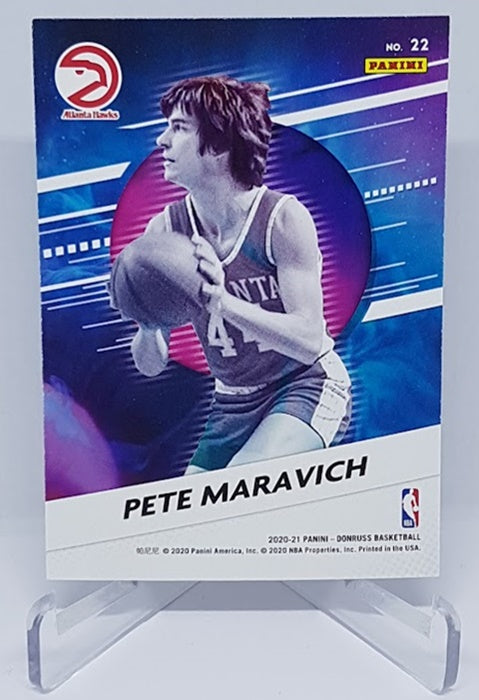 2020-21 Panini Donruss Retro Series Gold Press Proof Pete Maravich #22