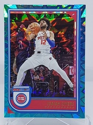 2022-23 Panini Hoops Teal Explosion Isaiah Livers Pistons #65