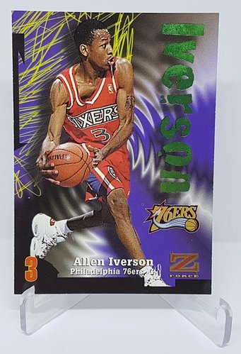 1997 Skybox Z Force Allen Iverson Philadelphia 76ers #100