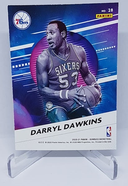 2020-21 Panini Donruss Retro Series Gold Press Proof Darryl Dawkins #28